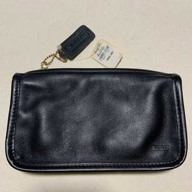 ※値下げVintage Coach Chunky Case Vintage Coach New York Chunky Case Leather Makeup Kit Pouch