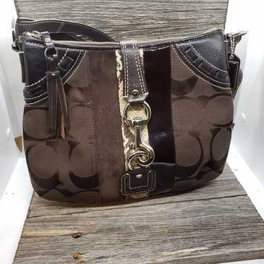 Vintage Suede Coach Hobo Bag - Gem