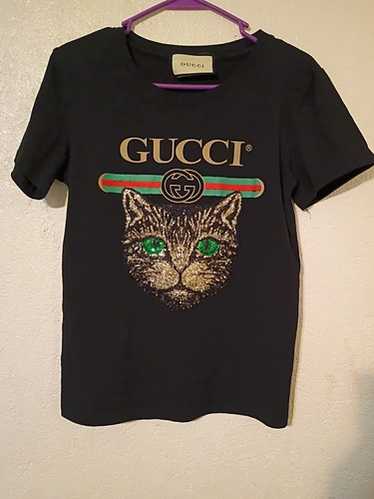 グッチ　Tシャツ　10A ネコ　Black cat ミケーレ グッチ Tシャツ 10A ネコ Black cat ミケーレ - メルカリ