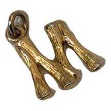 [CELINE]★Alphabetic Gold Necklace★Character M Mini Pendant CELINE]☆Alphabetic Gold Necklace☆Character M Mini Pendant