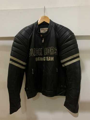 KADOYA BLACK HORSE RACING TEAM ジャケット Kadoya black horse leather - Gem