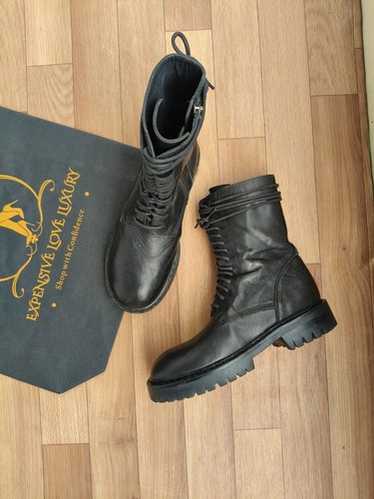 靴 Ann Demeuelemeester boots 37 Ann Demuelemeester Fall 2003 Combat Zip Long Boots 37