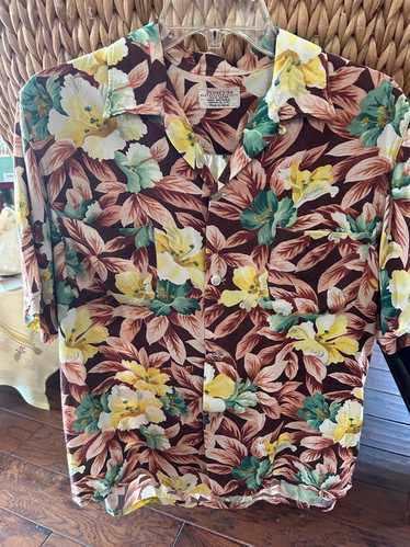 1950s penneys hawaiian rayon - Gem