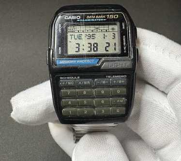 CASIO DATA BANK 150 ILLUMINATOR 腕時計 Vintage Casio Data Bank 150 Calculator Watch DBC-150 (1477