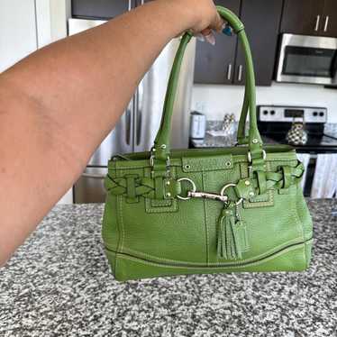 バッグ Vintage Coach Old Leather Handbag Green s-l400.jpg