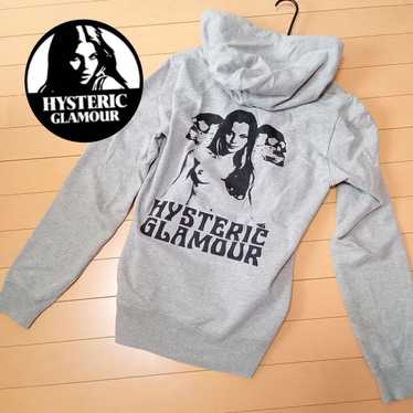 y2k✨️ HYSTERIC GLAMOUR ヒスガール ジップアップ パーカー 日本製】 ヒステリックグラマー ジップアップパーカー スーパー