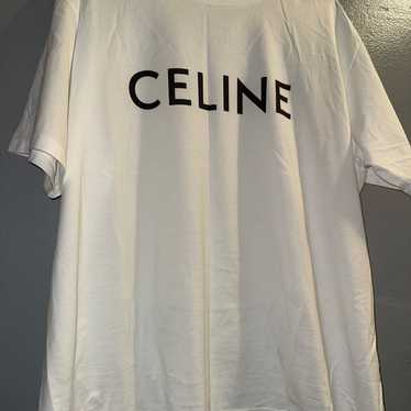 CELINE ホワイト Tシャツ M CELINE メンズ Tシャツ ホワイト - メルカリ