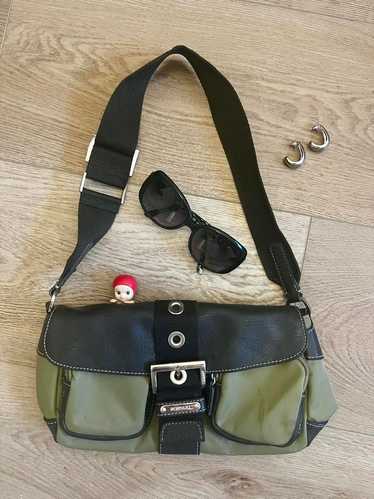 Vintage Coach Green Compartment Shoulder Bag - Gem
