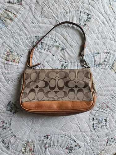 バッグ Coach Brown Signature mini pouch Coach demi pouch mini - Gem