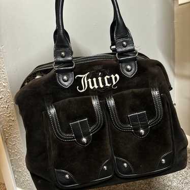 アメリカ LA JUICY COUTURE マザーズバッグ 黒 オムツ替シート付 JUICY COUTURE”COUTURE BABY”BABY DIAPER SHOULDER TOTE BAG