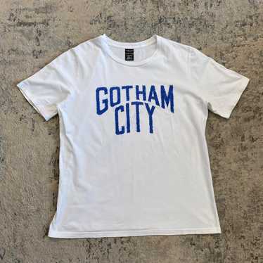 NUMBER NINE Tシャツ GOTHAM CITY プリント 白 2表記 NUMBER (N)INE(ナンバーナイン) 02SSモダンエイジ期 I LOVE