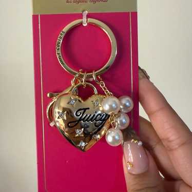 削除あり　JUICY COUTURE ハートチャーム　パールバッグ Juicy couture bag charm - Gem