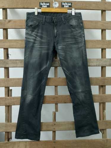 未使用級✨　ZERO by TORNADE MART flare M BLACK Tornado Mart Pierced Flared Jeans – Paroxa Studios