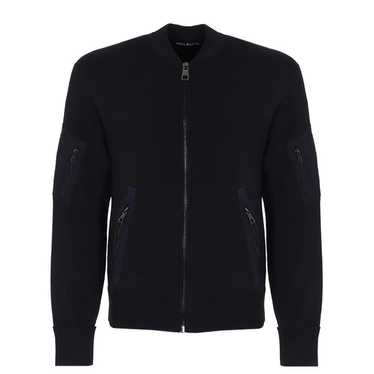 ジャケット・アウター 2000s neil barrett zip down jacket Neil Barrett Solid Color Leather and Nylon Down Jacket men