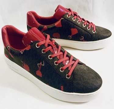 在庫確保 Michael Kors★POPPY LACE UP MK LOGO スニーカー Poppy Color-Block Logo Sneaker | Michael Kors [US]