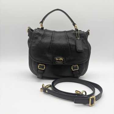 バッグ COACH 2WayLeather Shoulder Handbag Black Vintage Old Coach Black Leather 2Way Handbag No Shoulder