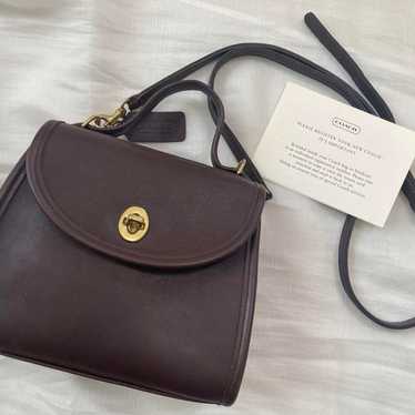 バッグ OLD COACH shoulder bag / Brown OLD COACH Ergo 9020 Zip Hobo Shoulder Bag Brown Vintage