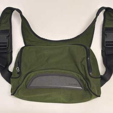 バッグ 1999SS MIU MIU Suede Mesh Body Bag 90s VINTAGE MIU MIU archive 90s Green Nylon Mesh Shoulder bag