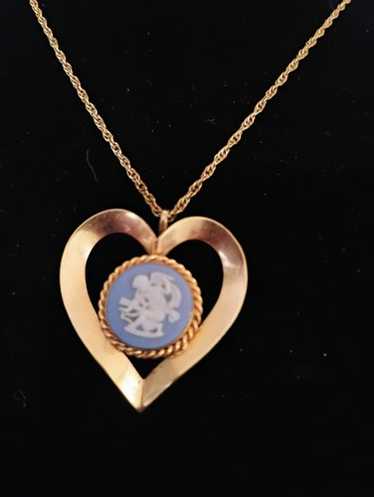 Wedgwood heart pendant - Gem
