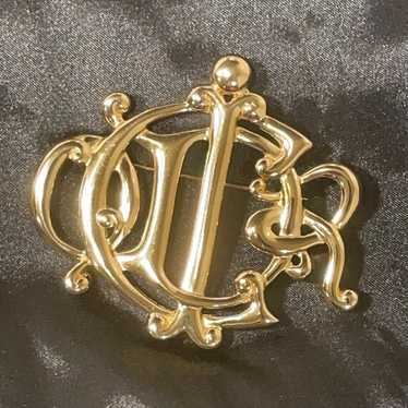 Christian dior logo brooch - Gem