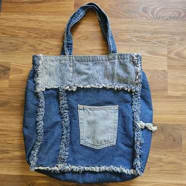 Handmade denim tote bag - Gem