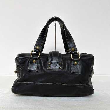 バッグ Coach Pocket Flap Legacy 65th Satchel COACH Legacy Satchel Hand Bag Suede Pocket 65th F/S Used
