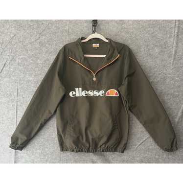 エレッセellesse アノラックパーカーXL オリーブグリーン J1953 プレーティング天竺アノラックパーカー(M オリーブ