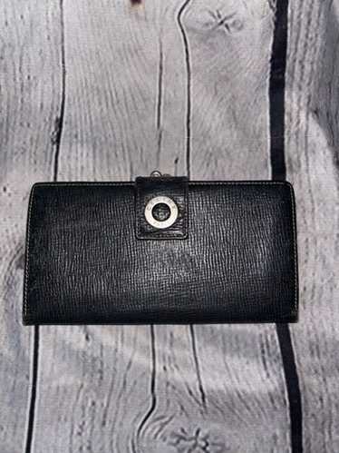CELINE ☆ Vintage ☆ circle logo Wallet Celine Folding Wallet Vintage Circle Logo Leather Gold
