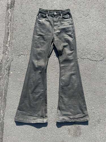 bolan似 Boots cut flare waxed denim opium Rick Owens | Jeans | Rick Owen Waxed Bolan Bootcut Denim