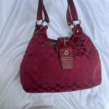 Coach red signature hobo - Gem
