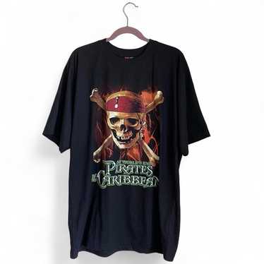 希少 XL 00's Pirates of the Caribbean Tシャツ Disney × Uniqlo Pirates Of The Carribean Movie Tees #… - Gem