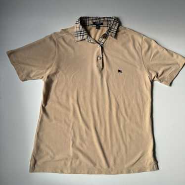 90s Burberry polo shirt ミニ丈 ヴィンテージ　ピチt vintage Burberry's polo shirt sz M pink usa rare EUC 80s 90s