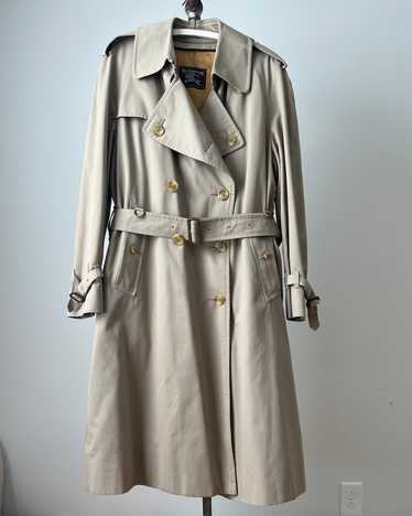 ジャケット・アウター 1980s BURBERRYS COTTON TRENCH COAT 1980s Burberrys Tan Brown Classic Trench Coat Jacket Plaid