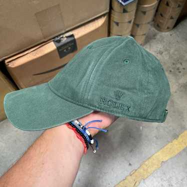 90.s ロレックス　ROLEX cap made in USA 90's new vintage ROLEX Rolex cap American-made green - Ship