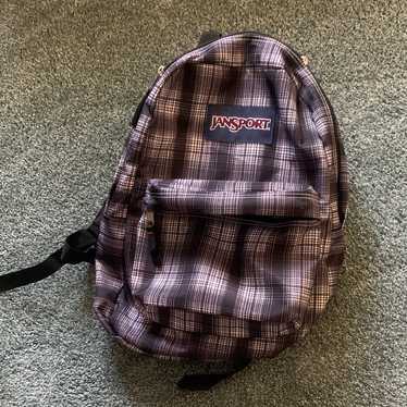 Jansport black white plaid - Gem
