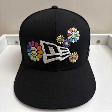 【ヘリン着用】Takashi Murakami 44 DOB キャップ ラスト１ New Era x Takashi Murakami Flower Allover 9Forty Cloth Strap