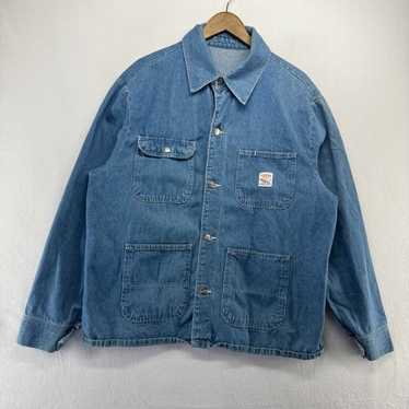 90s POINTER Chore Jacket USA製 カバーオール Vintage 80's Pointer Indigo Chore Jacket Button Blue Denim