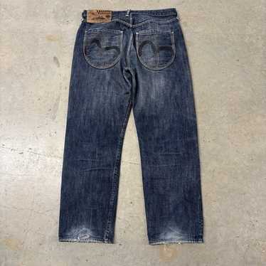 yamane industries ジーンズ　デニム　no.1 evisu EVISU Yamane Denim Jeans Pants Cotton Indigo Blue Lot.1926