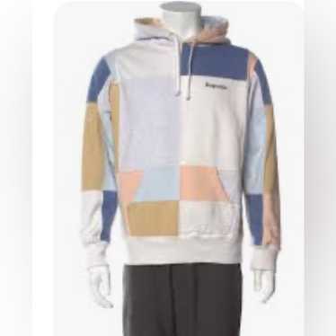 Supreme patchwork hoodie - Gem