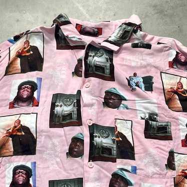 Notorious BIG Preowned Large Band Button Down T-s… - image 1