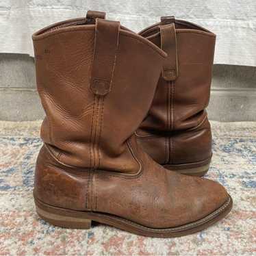 70s vintage redwing pecos スエード size11.5B Vintage Red Wing Pecos Western Cowboy Boots Mens Size 11.5 B