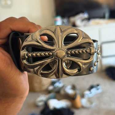 Chrome hearts leather belt - Gem
