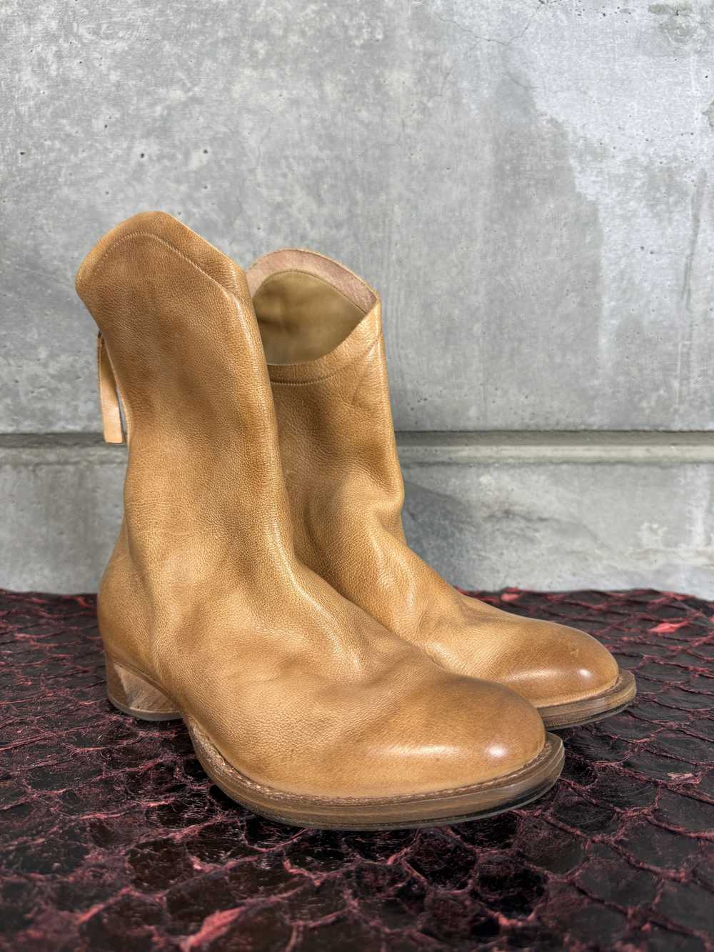 cherevichkiotvichkiシュ－ズ TUMBLED COWHIDE LEATHER DERBY SHOES – THE SHOP YOHJI YAMAMOTO