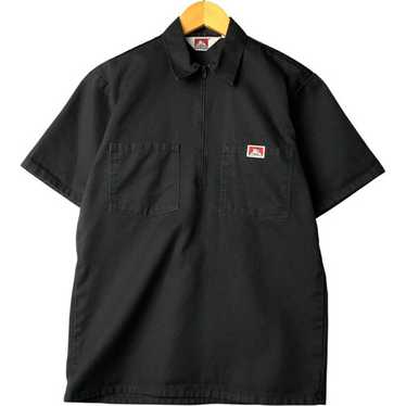 ★☆ビンテージ　BEN DAVISシャツ USA製 90s BEN DAVIS Logo S/S Tee 紺 M ベンデイビス ロゴ 半袖