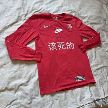 Sサイズ NIKE × TDE KENDRICK LAMAR L/S TEE Kendrick Lamar × NIKE/LONG SLEEVE TEE RED | BIN
