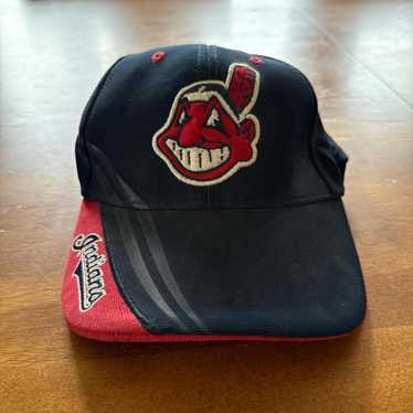 Cleveland Indians 黒 キャップ 7 3/8МＬB公認シール無し Cleveland Indians 黒 キャップ 7 3/8МLB公認シール無し