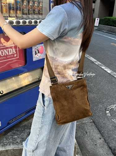 Vintage prada suede bag - Gem