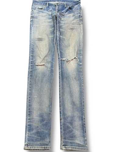 TORNADO MART 退廃 crash design cut sew Distressed denim × tornado - Gem