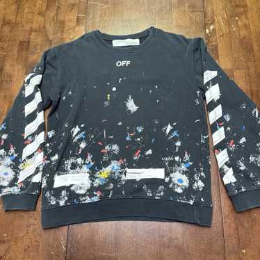 【タグ付き】OFF-WHITE ギャラクシー スウェット トレーナー off white オフホワイト OFF-WHITE トレーナー スウェット