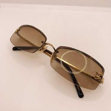 CHANEL サングラス 4093-B ブラウン リムレス ゴールド ココマーク シャネル CHANEL サングラス リムレス ココマーク ライン